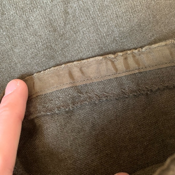 Vintage Belgian Military Surplus Wool Trousers, OD Green, size 32 - Picture 8 of 9